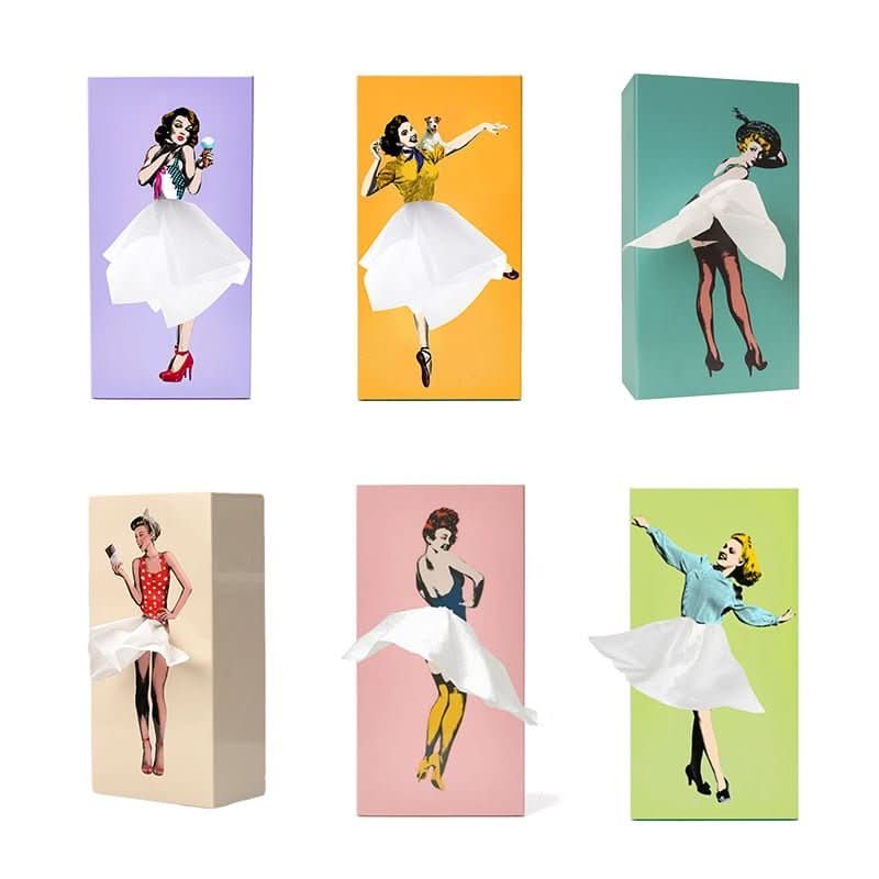 TISSUDANCE – Speelse Rock Tissue Box voor Creatieve Thuisdecoratie