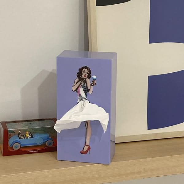 TISSUDANCE – Speelse Rock Tissue Box voor Creatieve Thuisdecoratie