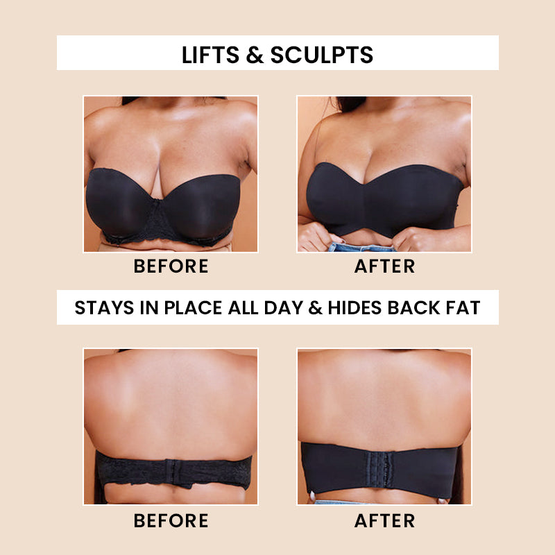 Totaal Ondersteunende Strapless Beha - Super Comfort en Lift