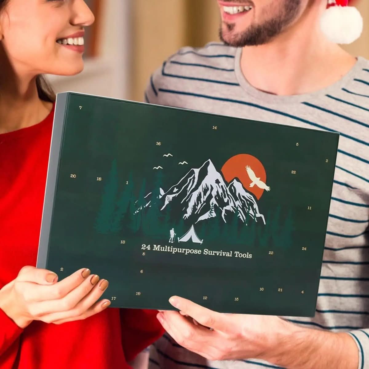 TRAILBOX Adventskalender 2025 – 24 Outdoor Gereedschappen voor Mannen