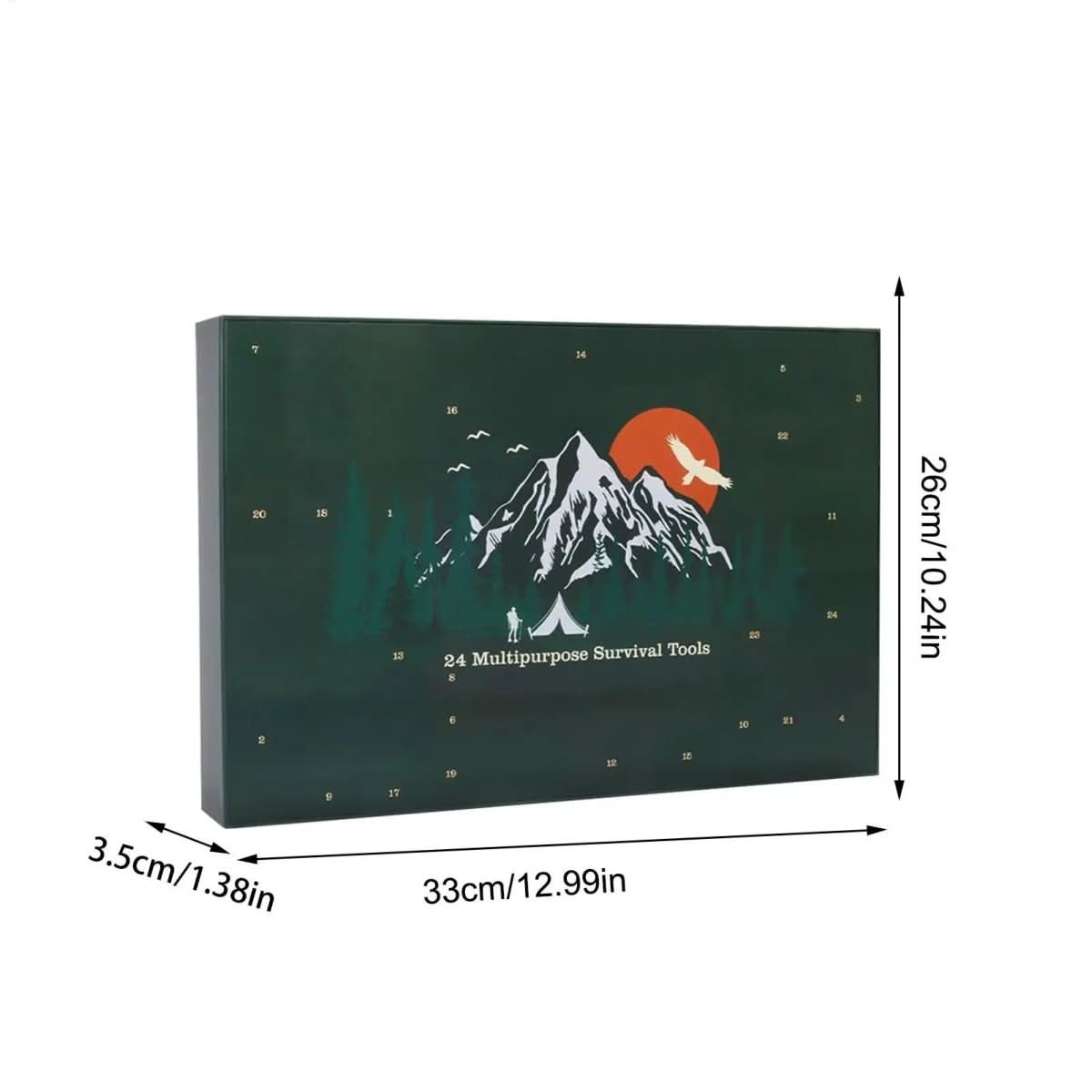 TRAILBOX Adventskalender 2025 – 24 Outdoor Gereedschappen voor Mannen