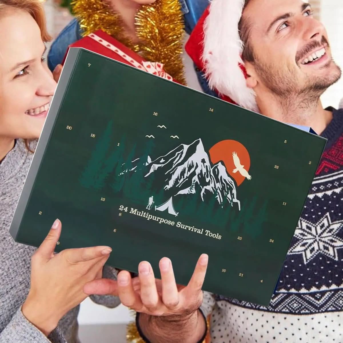 TRAILBOX Adventskalender 2025 – 24 Outdoor Gereedschappen voor Mannen