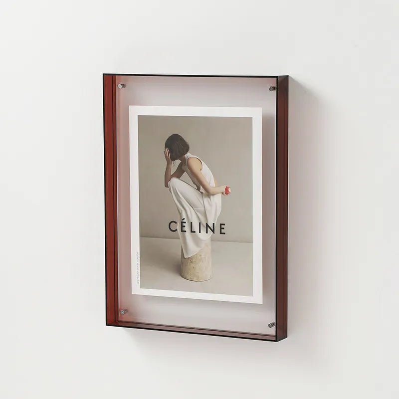 Transparante Fotolijst van Gekleurd Acryl – Modern en Elegant Design
