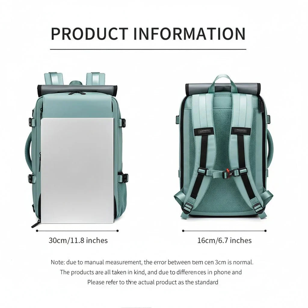 TRAVELMAX Pack - Grote waterdichte reistas met USB-poort