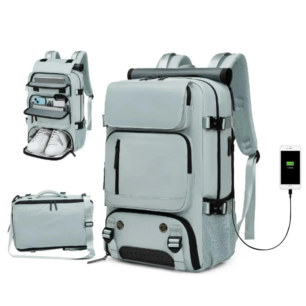 TRAVELMAX Pack - Grote waterdichte reistas met USB-poort