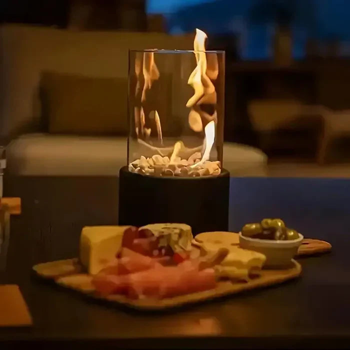 Trendy & Draagbare Tafel Vuur Lantaarn - GlowLuxe