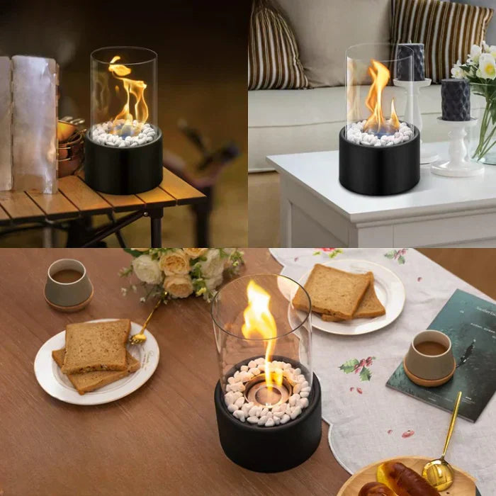 Trendy & Draagbare Tafel Vuur Lantaarn - GlowLuxe