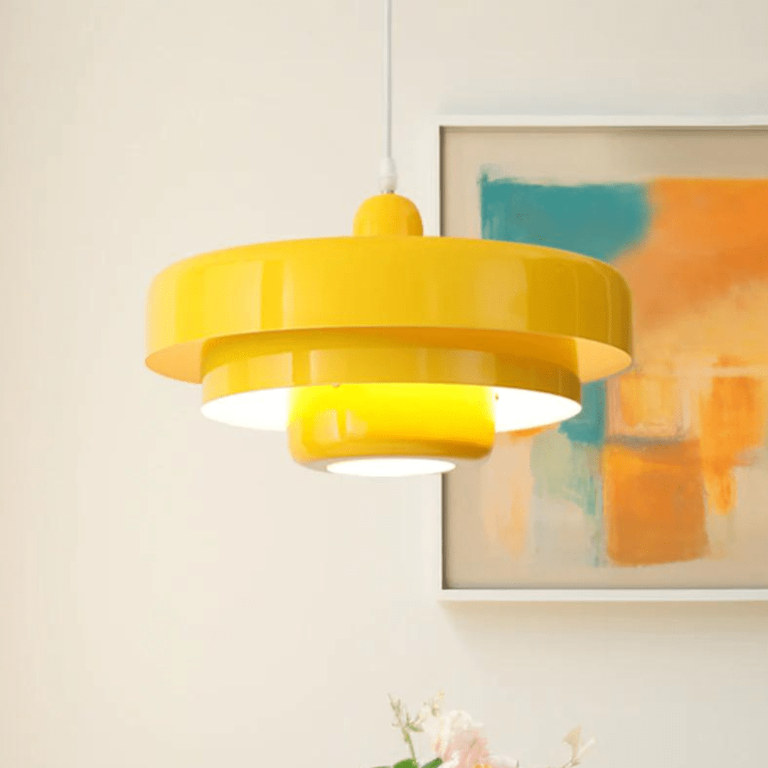 TRILORA – Elegante hanglamp met drie niveaus in macaronkleuren