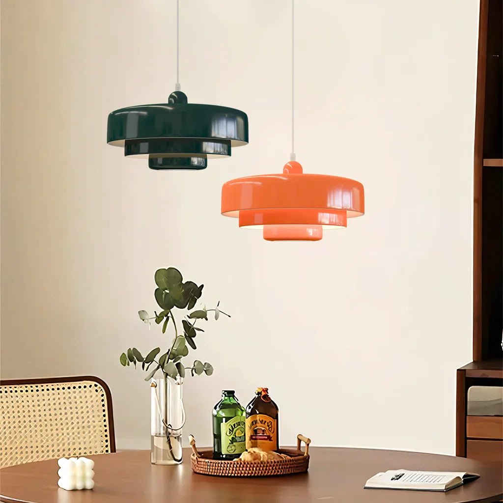 TRILORA – Elegante hanglamp met drie niveaus in macaronkleuren