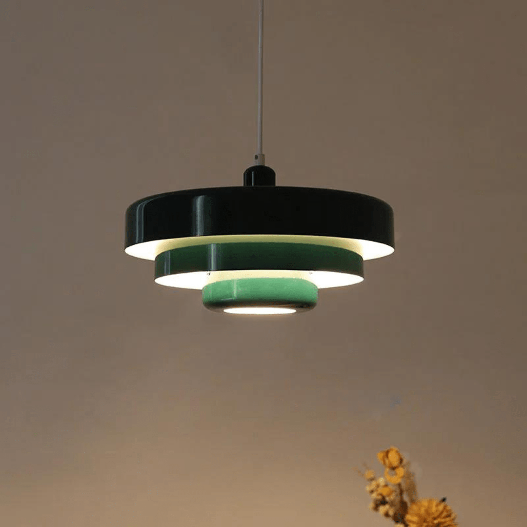 TRILORA – Elegante hanglamp met drie niveaus in macaronkleuren