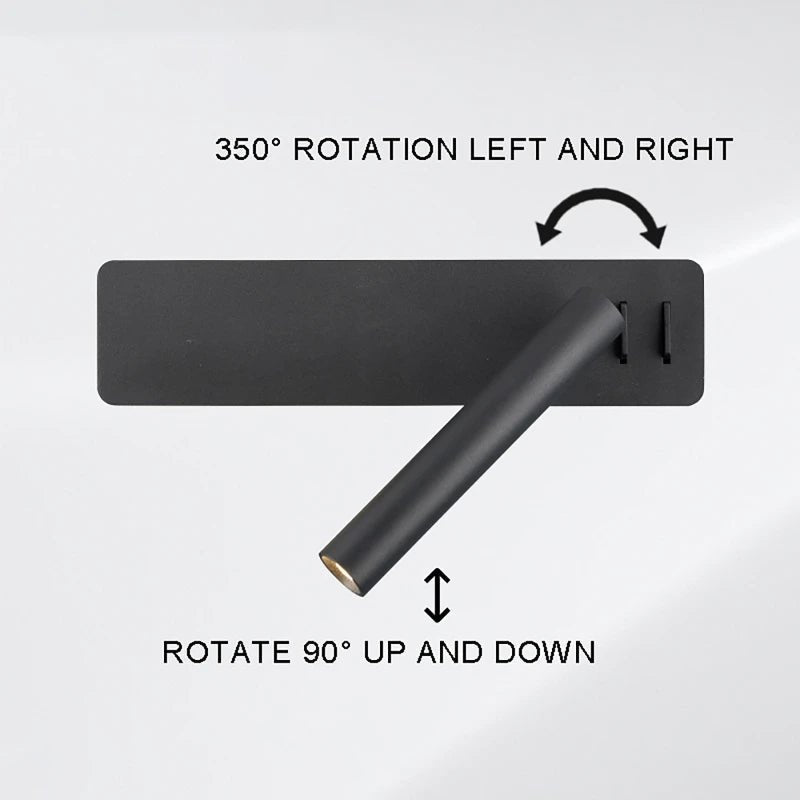 TWIRLLITE – Rotatable LED Lamp voor Flexibel Instelbare Bedverlichting