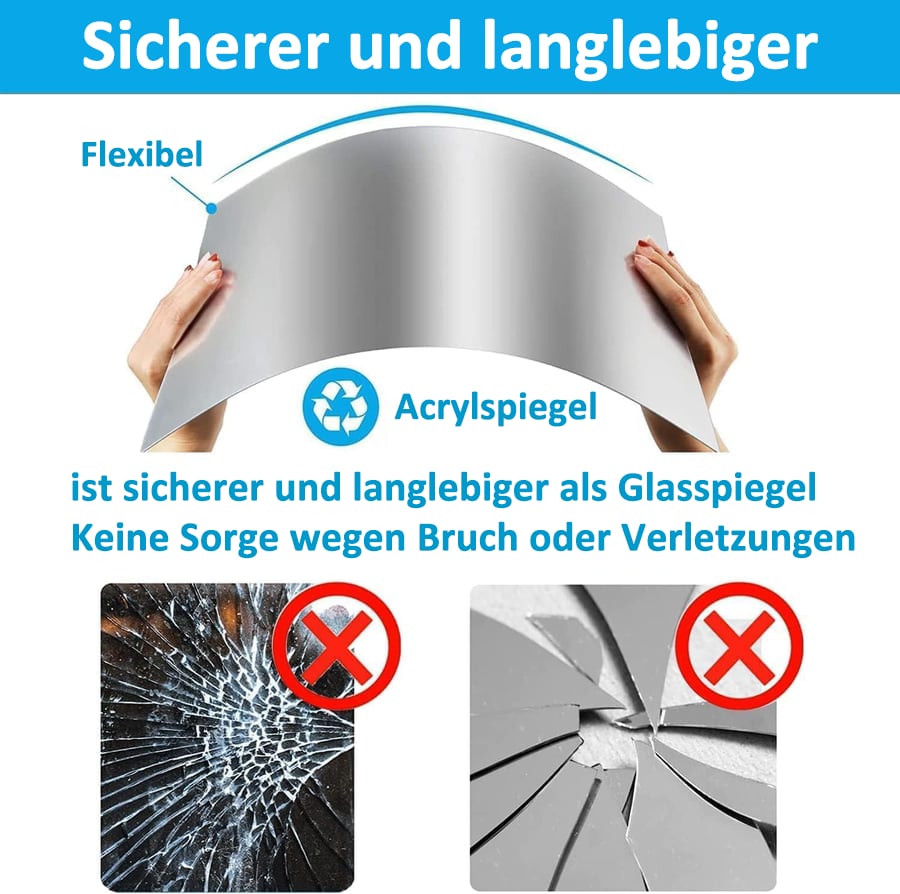 Ultra-Flexibele Spiegel - Veilig en Onbreekbaar