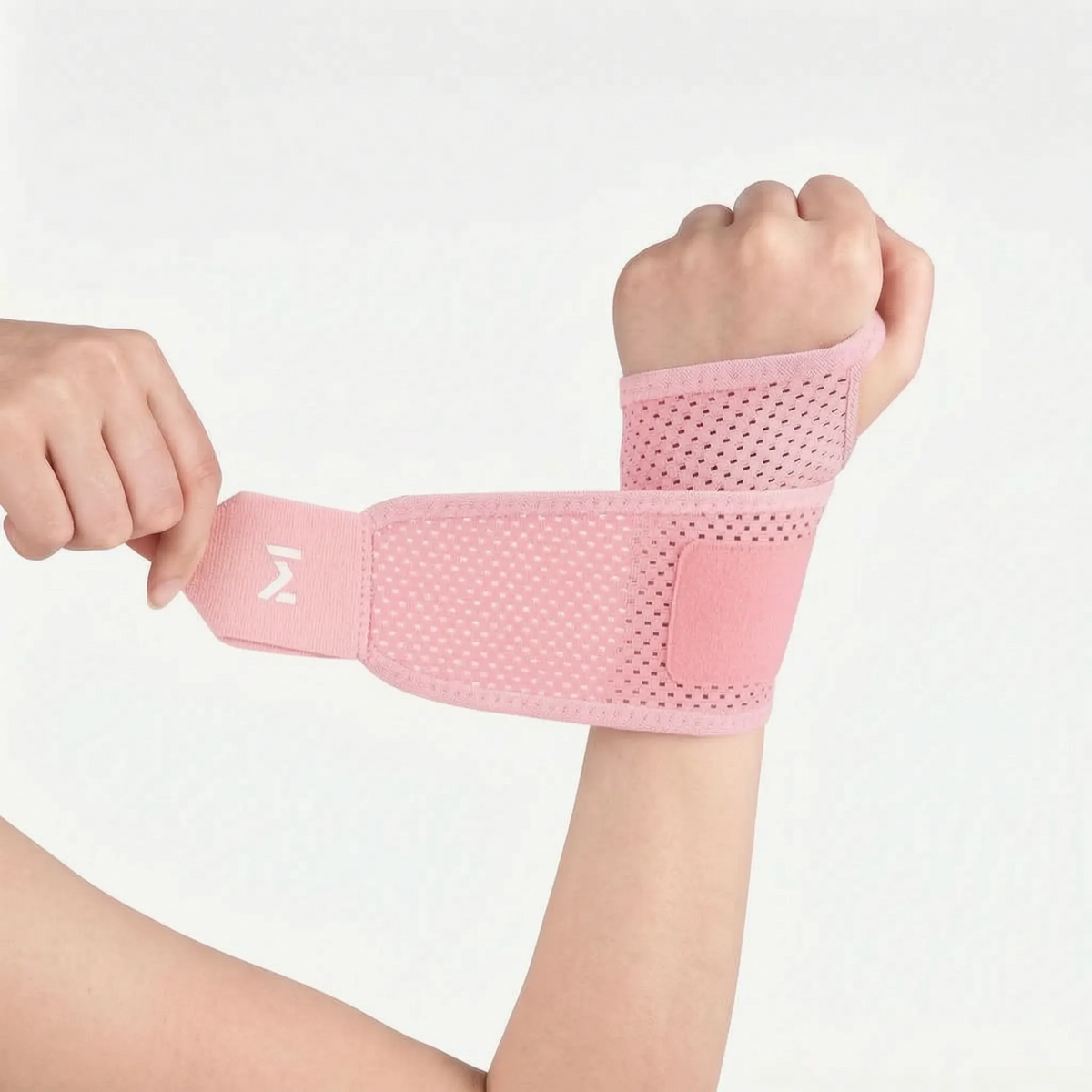 Verstelbare polsbandage met wikkelband