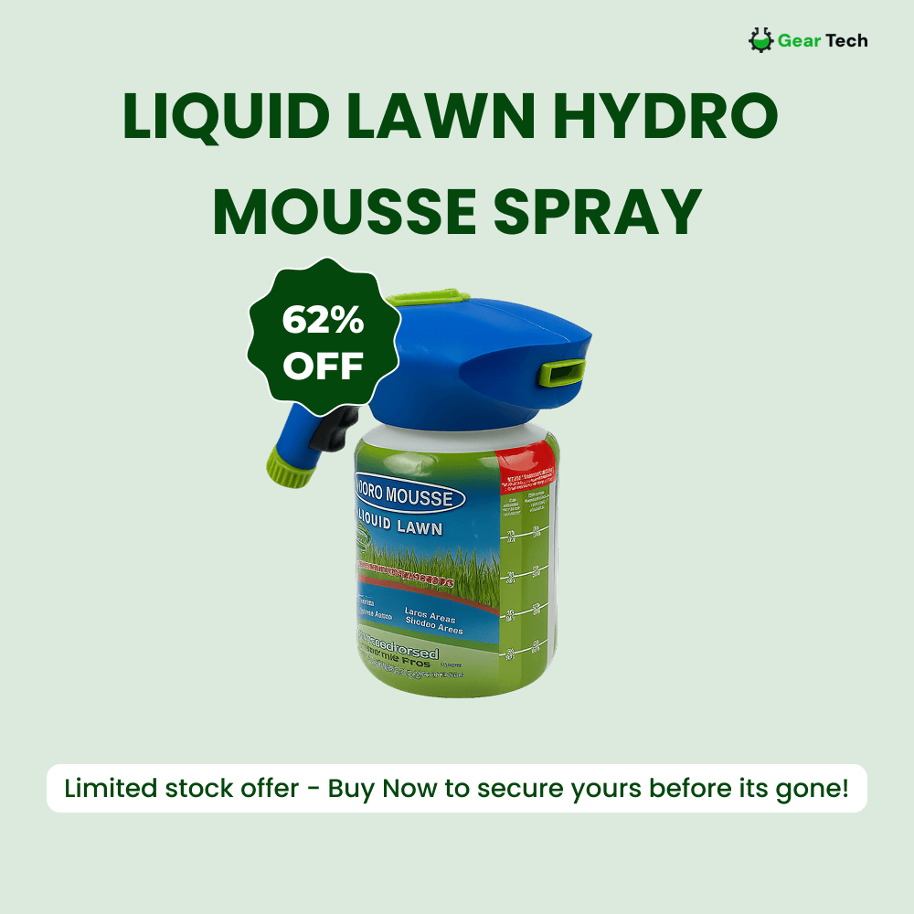 Vloeibaar Graszaad Hydro Mousse Spray | Eenvoudig Aan te Brengen voor Kale Plekken in het Gazon & Veelbetreden Zones