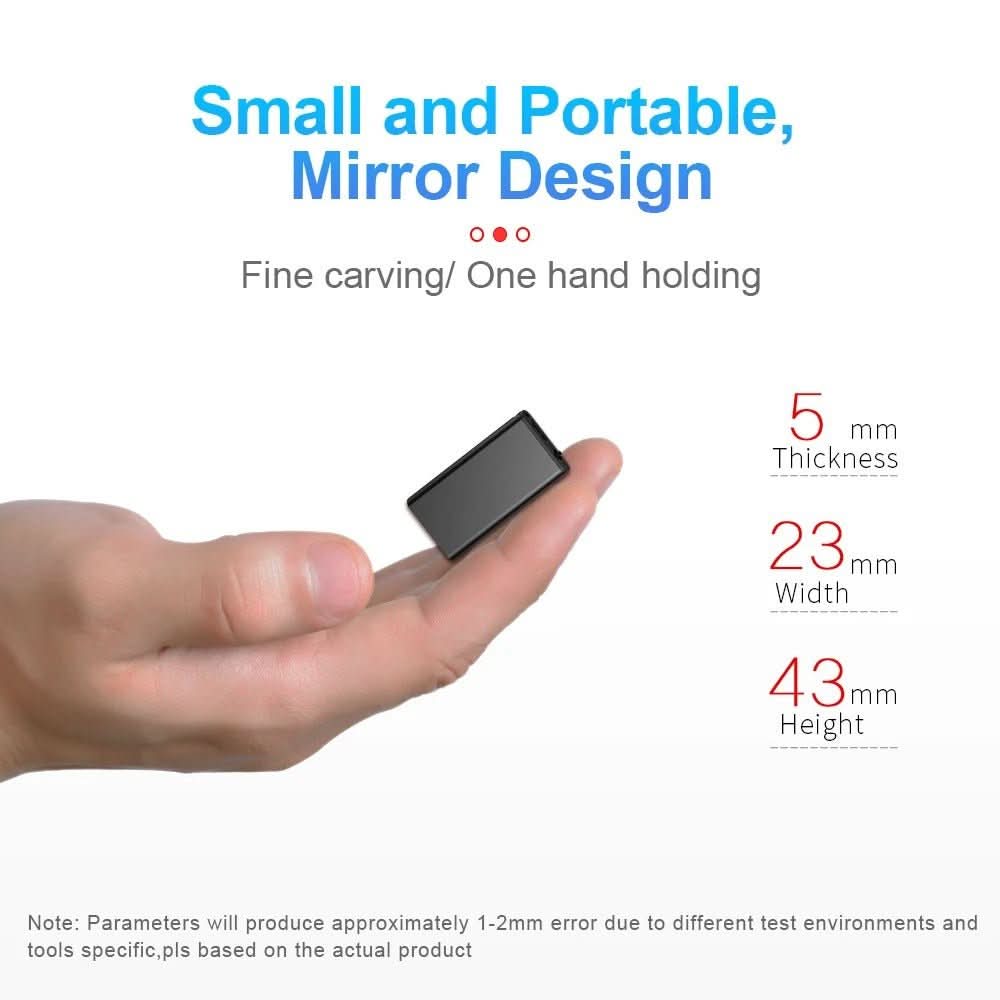 VOICENOTE Mini – Ultra-light Dictatieapparaat met Spraakactivatie & 32 GB Opslag