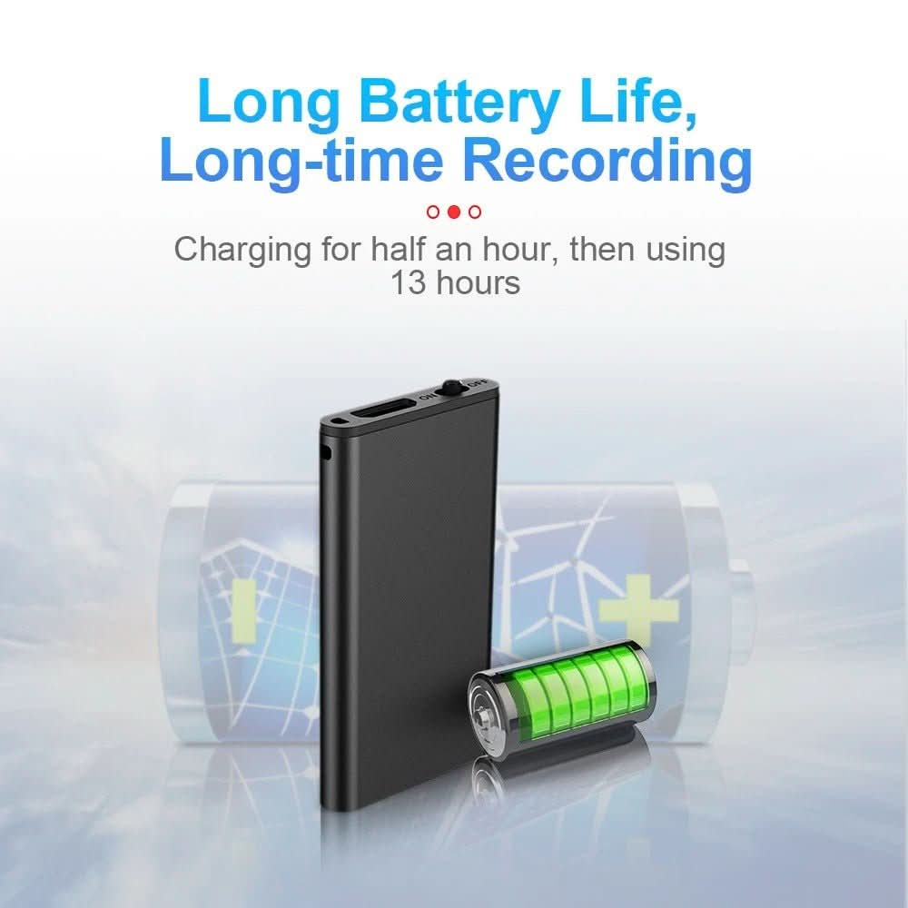 VOICENOTE Mini – Ultra-light Dictatieapparaat met Spraakactivatie & 32 GB Opslag
