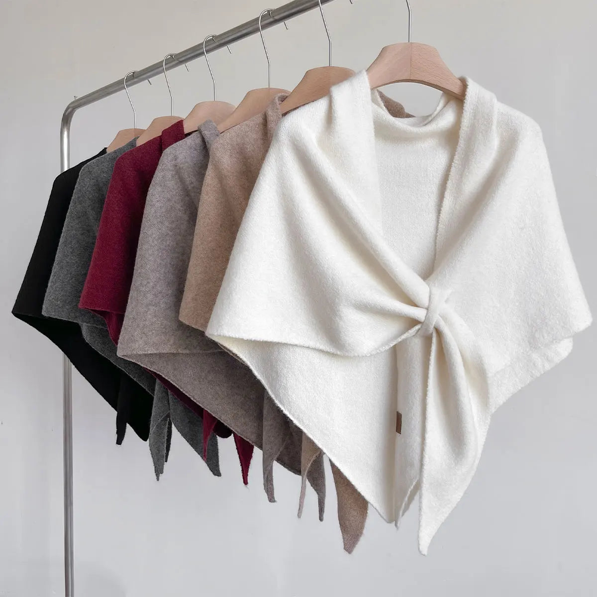 Vrouwen Driehoekige Wol Sjaal voor Herfst en Winter