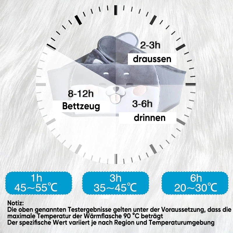 Vulbare Pluche Verwarmingskussen Riem