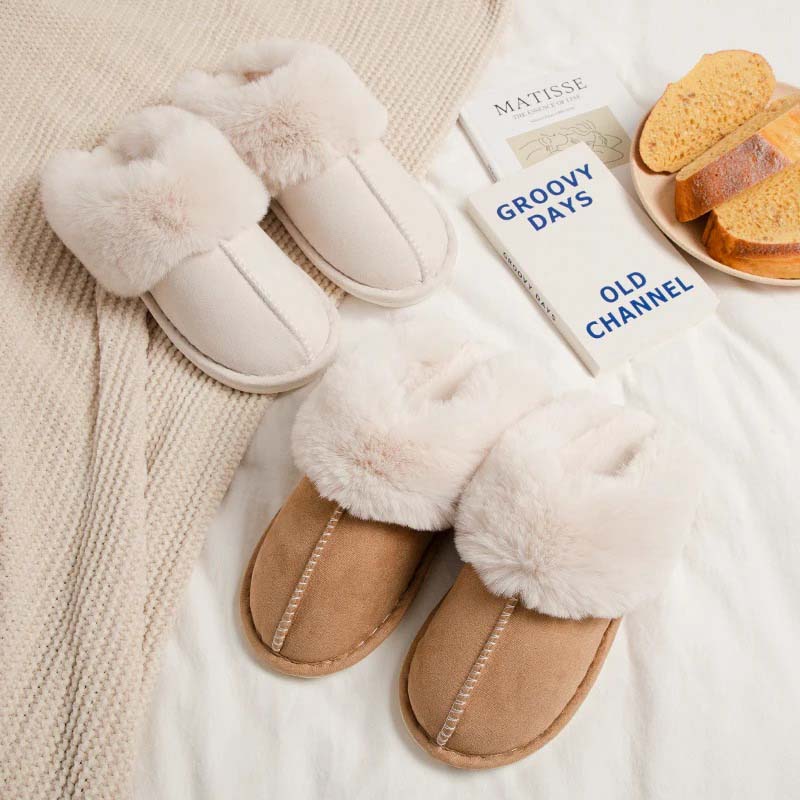 Warm gevoerde Slippers met Zachte Voering en Antislip Zool