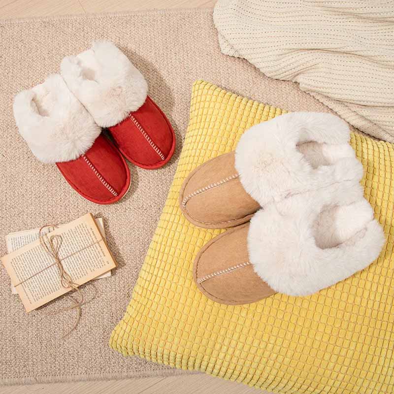 Warm gevoerde Slippers met Zachte Voering en Antislip Zool