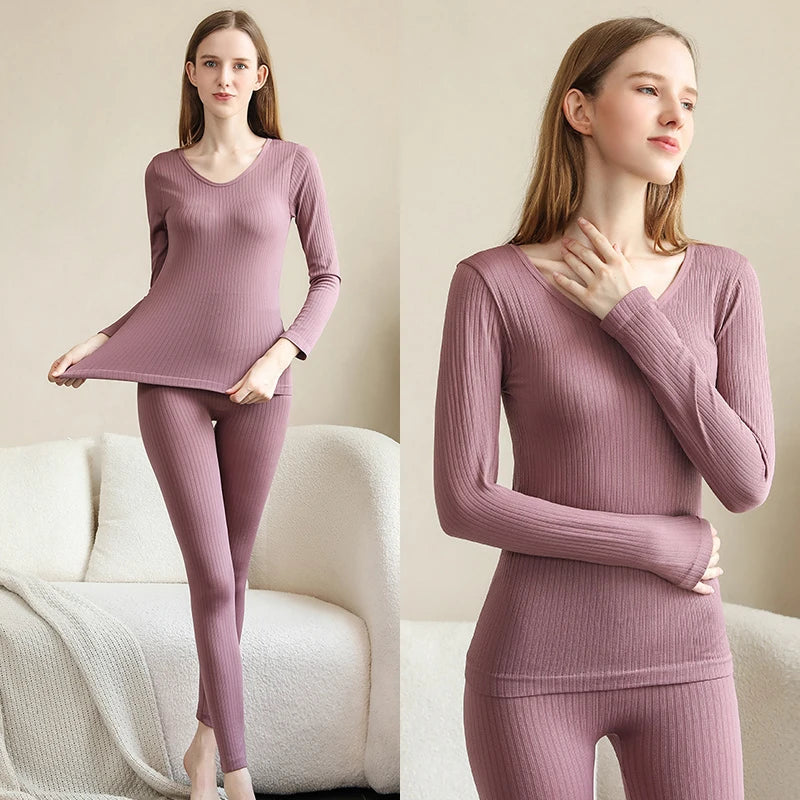 WARM THERMO ONDERGOING SET - VORMGEVENDE THERMISCHE KLEDING VOOR VROUWEN