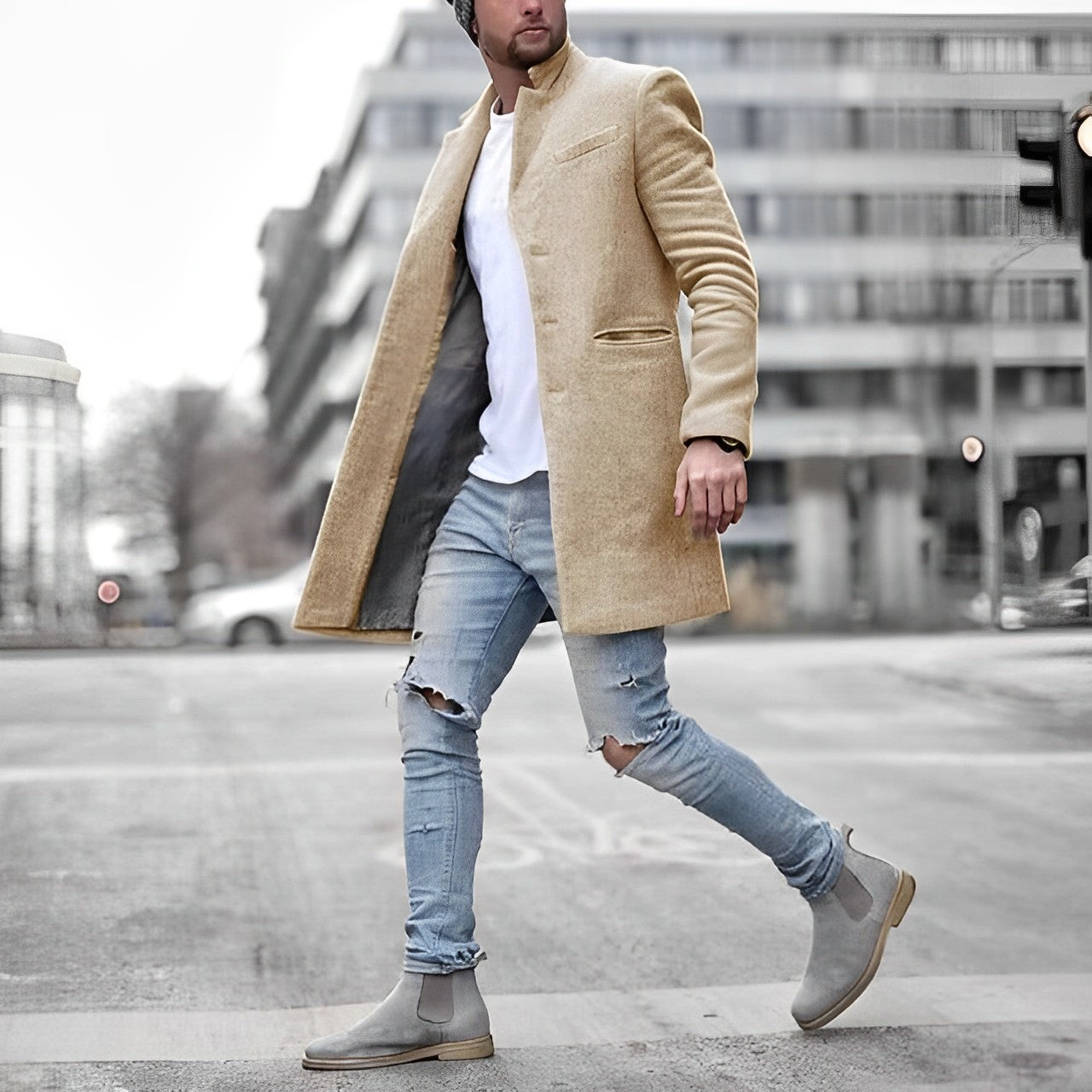 Warme en Elegante Winterjas voor Mannen