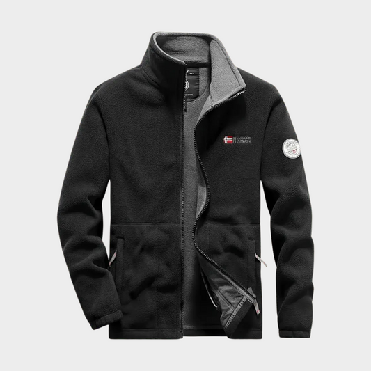 Warme fleece hoodie met ritssluiting voor heren