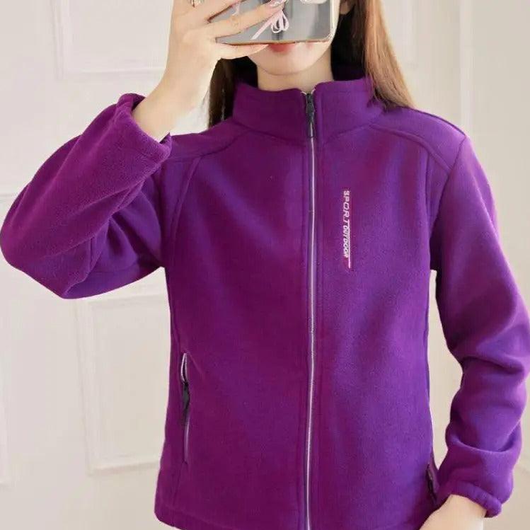 Warme fleece winterjas voor dames