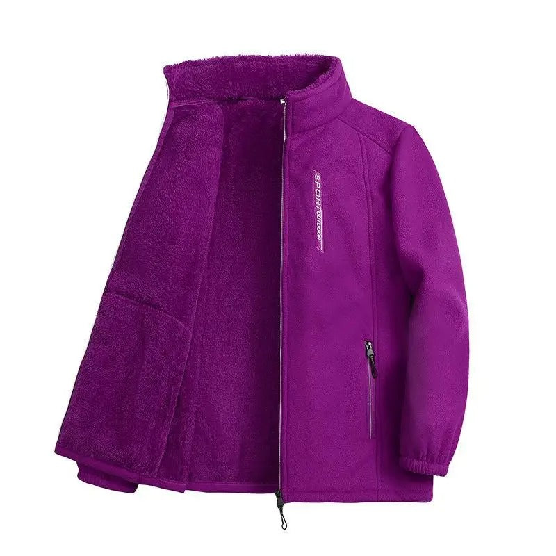 Warme fleece winterjas voor dames