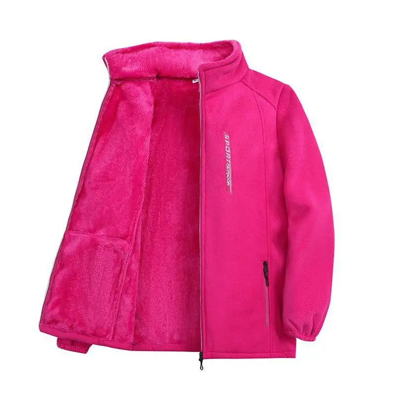 Warme fleece winterjas voor dames
