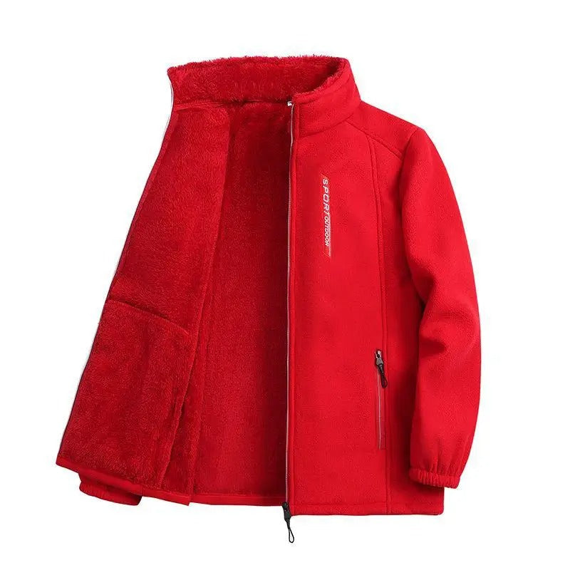 Warme fleece winterjas voor dames