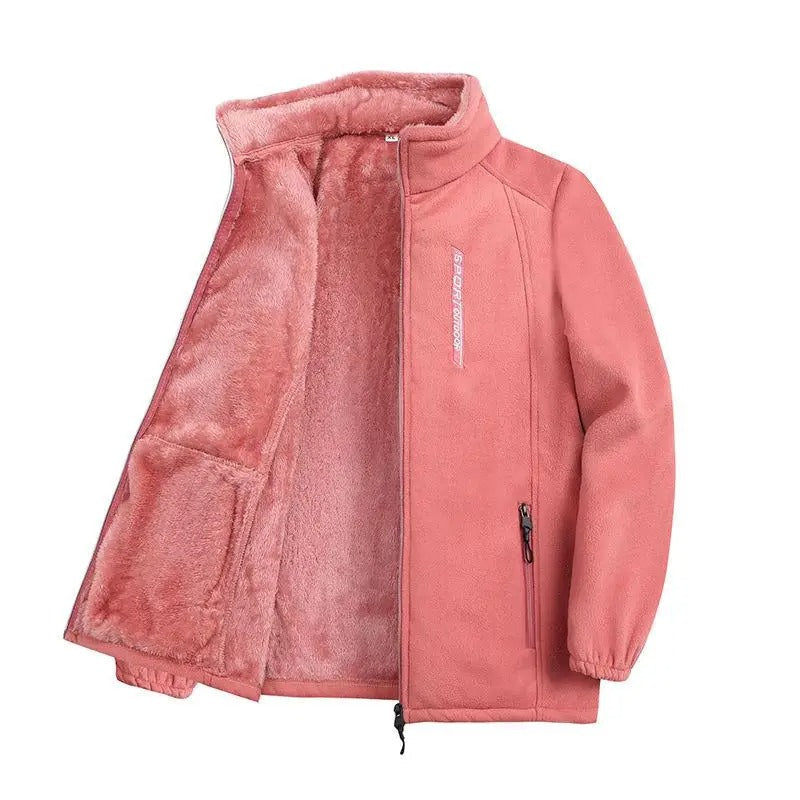 Warme fleece winterjas voor dames