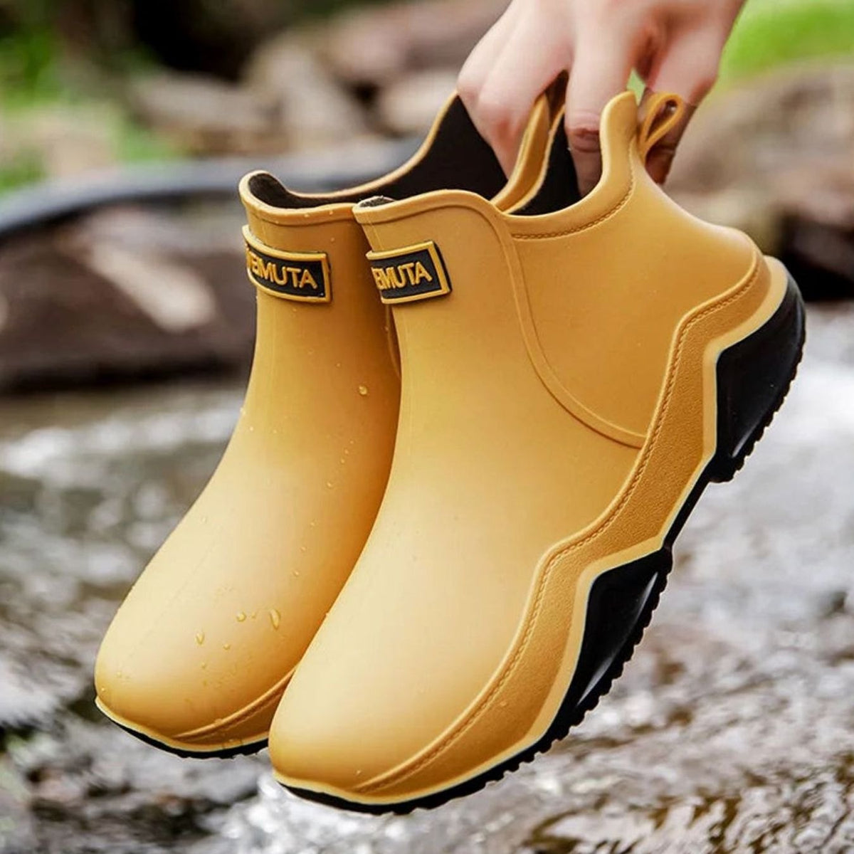 Waterdichte chelsea regenlaarzen voor dames - Outdoor instaplaarzen