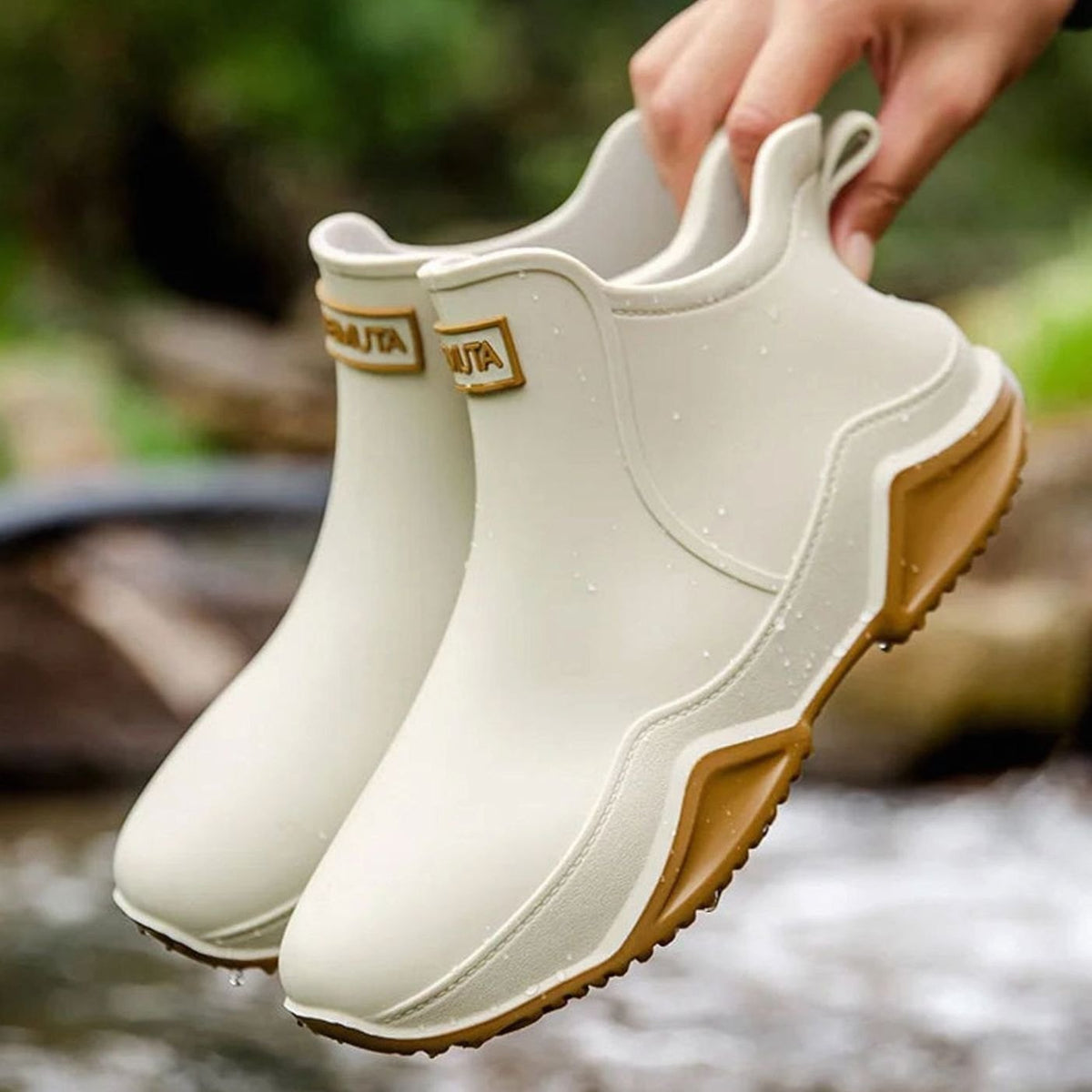 Waterdichte chelsea regenlaarzen voor dames - Outdoor instaplaarzen