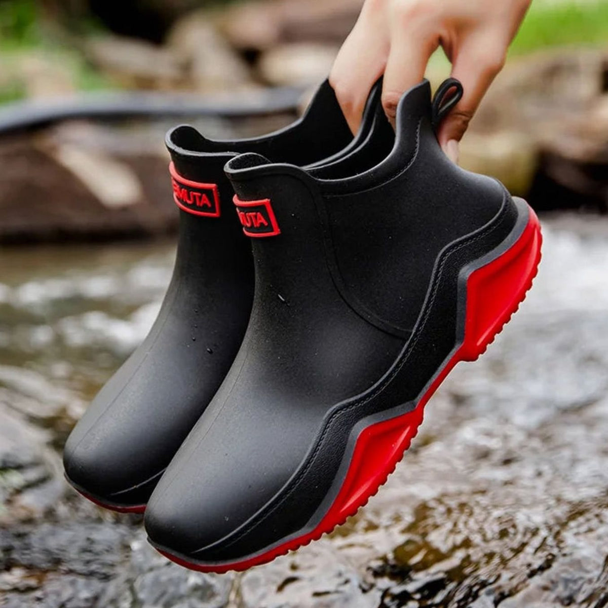 Waterdichte chelsea regenlaarzen voor dames - Outdoor instaplaarzen