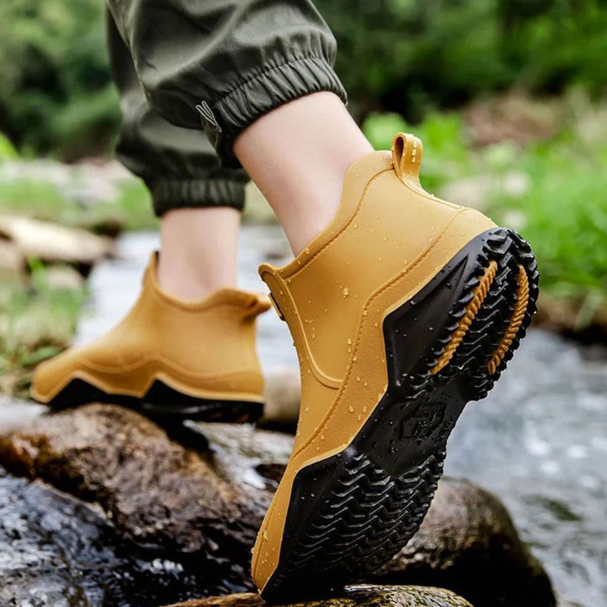 Waterdichte chelsea regenlaarzen voor dames - Outdoor instaplaarzen