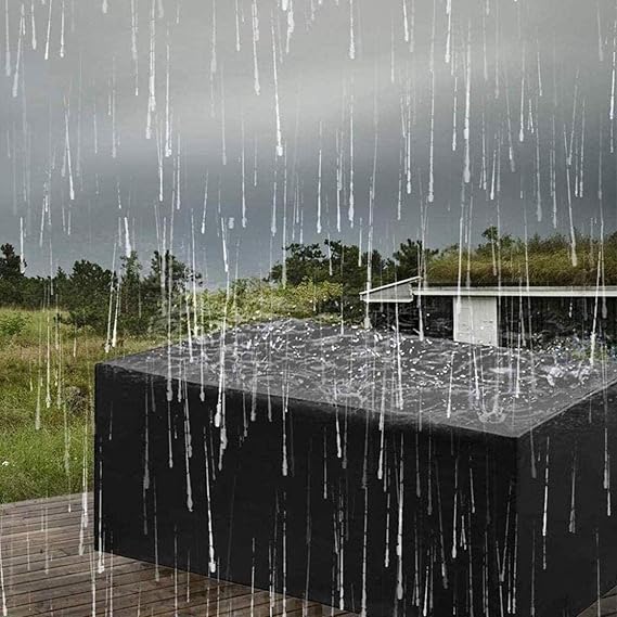 Waterdichte Meubelhoes voor de Tuin Zwarte Polyester