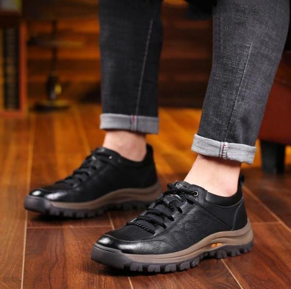 Waterdichte orthopedische leren ondersteunende schoenen