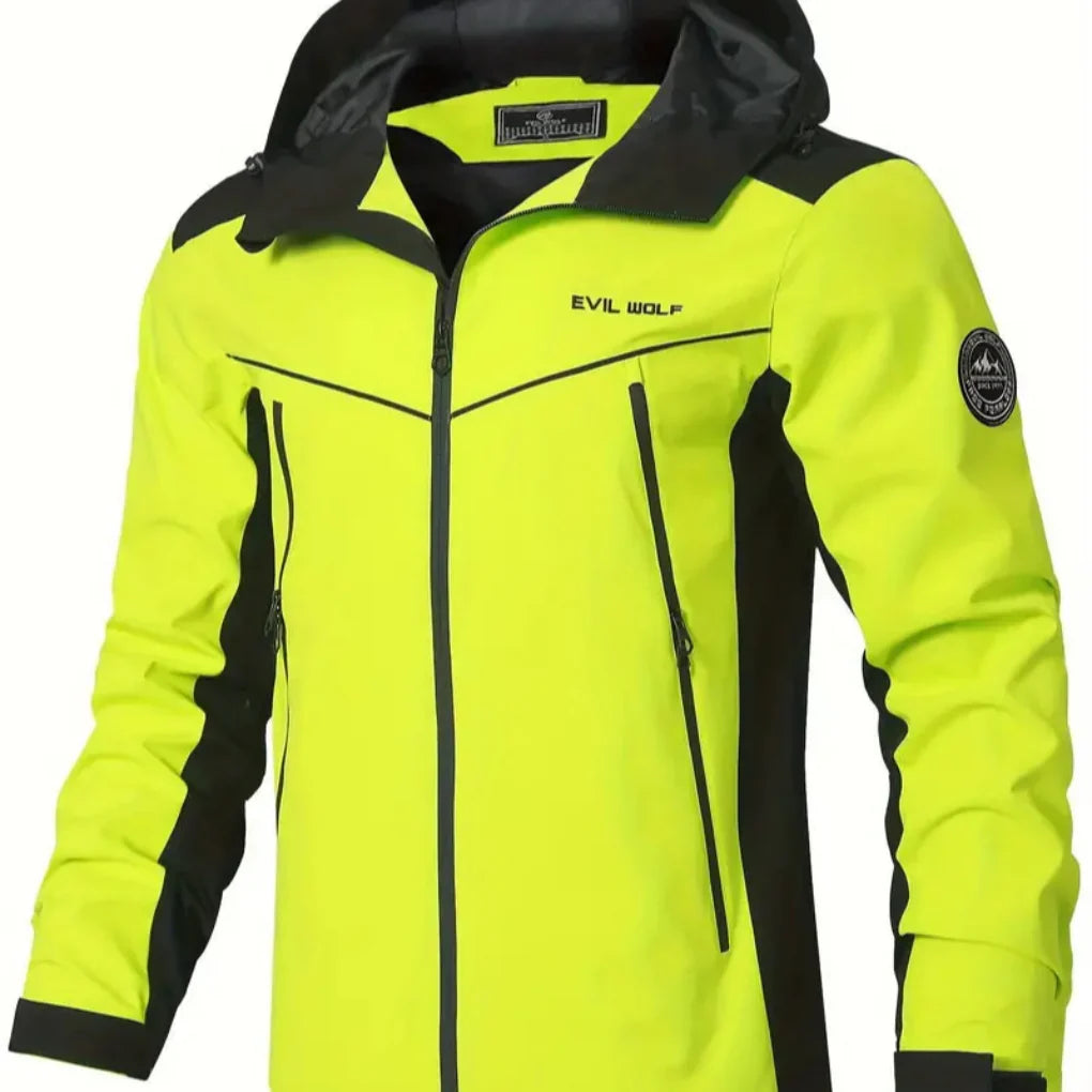 Waterdichte outdoorjas met reflecterende details