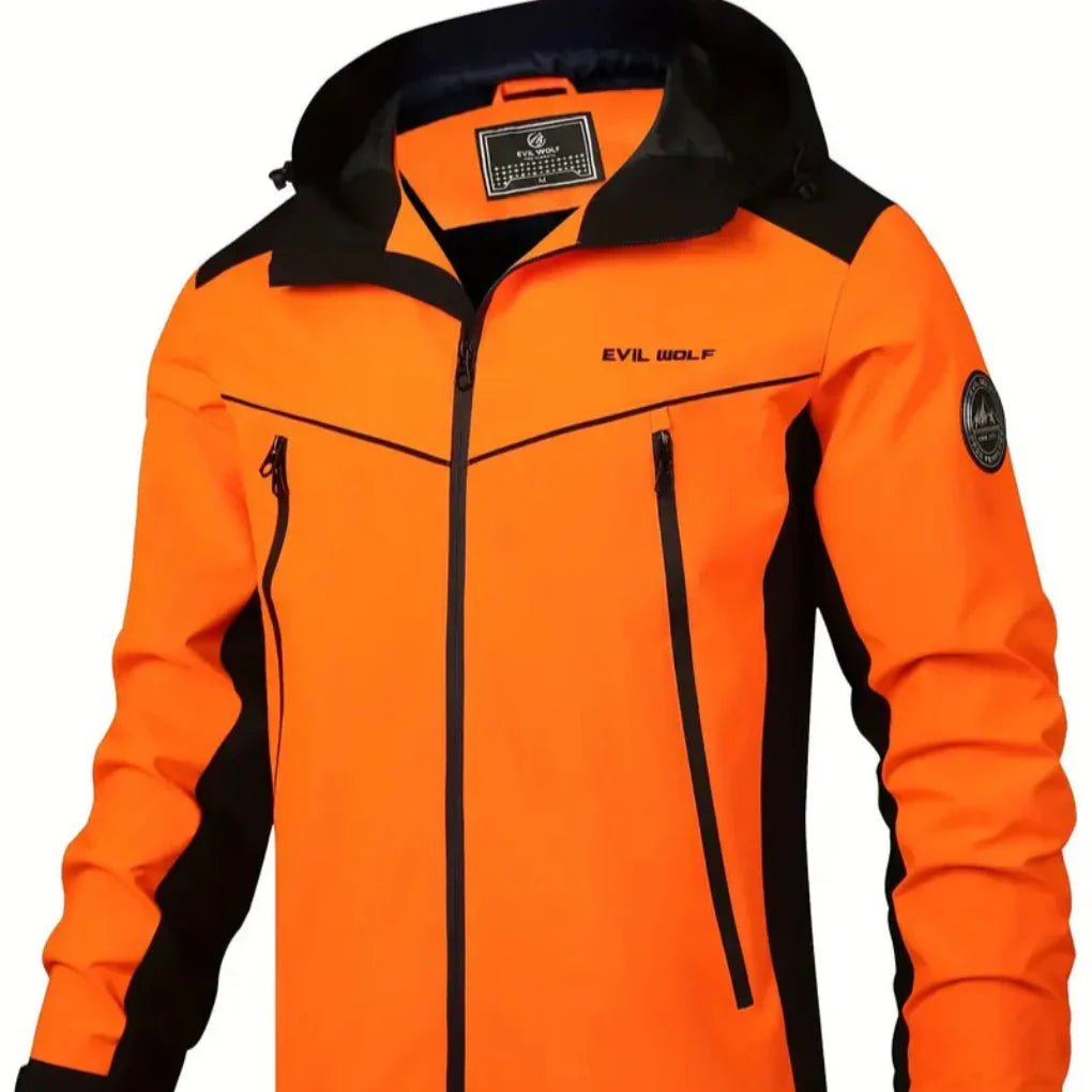 Waterdichte outdoorjas met reflecterende details