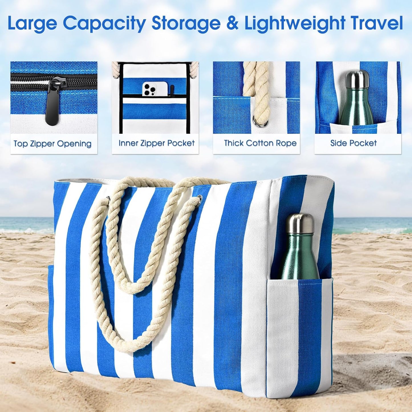 Waterdichte & Zanddichte Overmaat Strandtas – SandAway