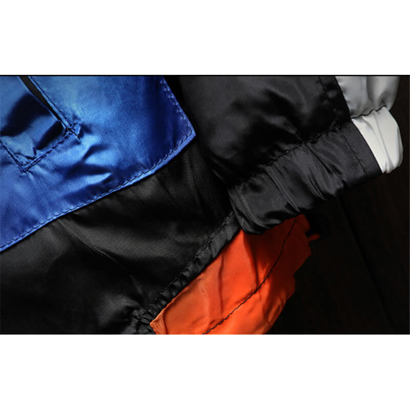 Windjack met capuchon en halve rits
