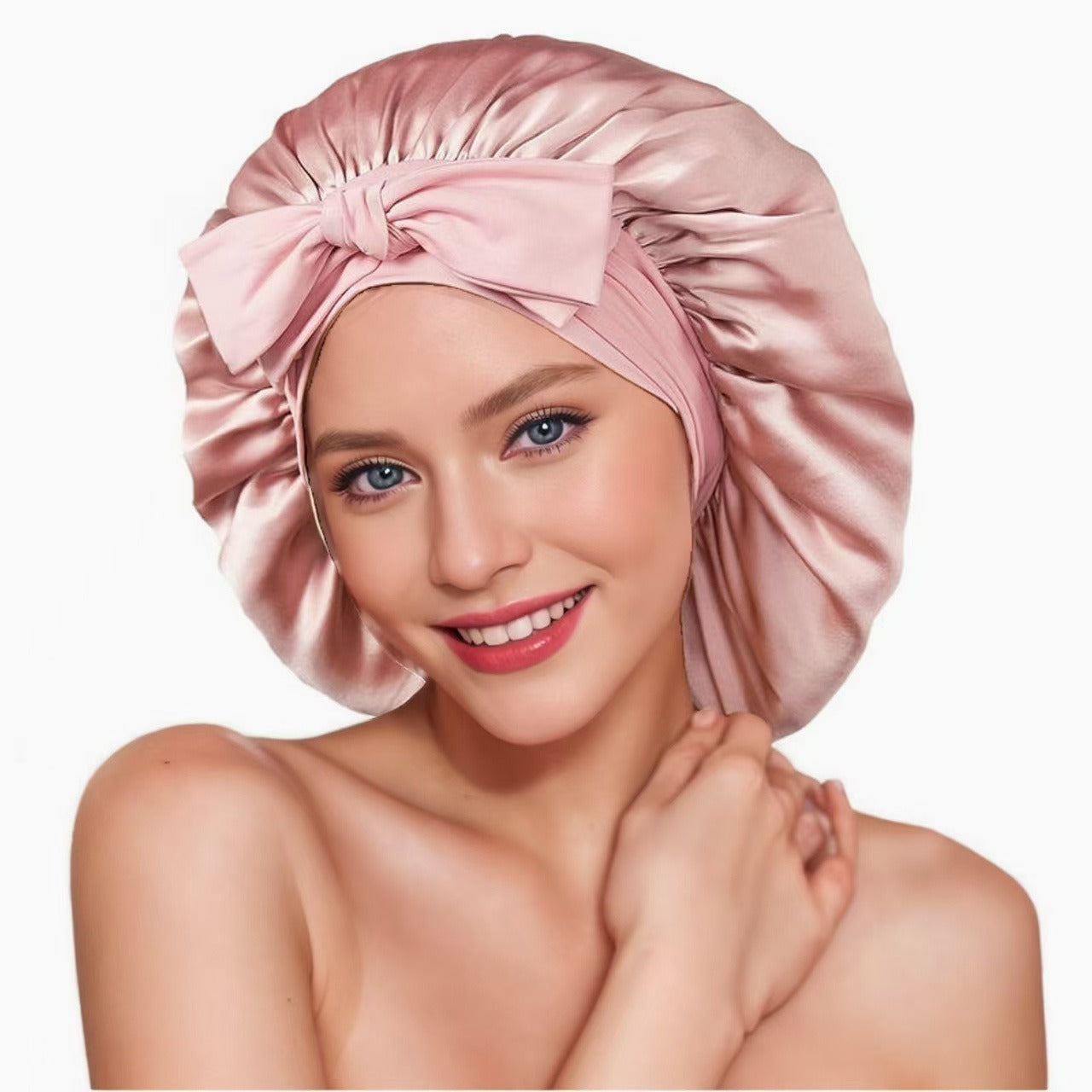 Zijde Bonnet - Bescherm Je Haar Terwijl Je Slaapt