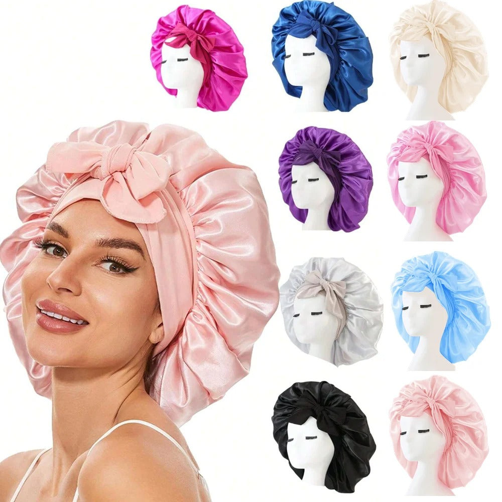 Zijde Bonnet - Bescherm Je Haar Terwijl Je Slaapt