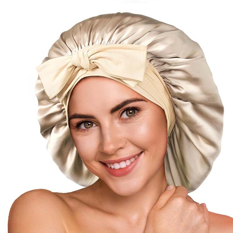 Zijde Bonnet - Bescherm Je Haar Terwijl Je Slaapt