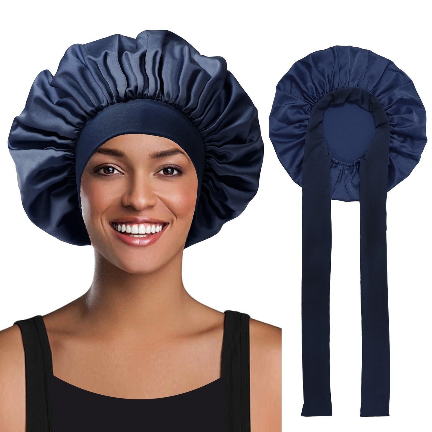 Zijde Bonnet - Bescherm Je Haar Terwijl Je Slaapt