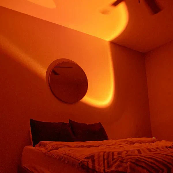 Zonsondergang Ambiance Tafellamp | Warme LED Verlichting voor een Gezellige Kamer