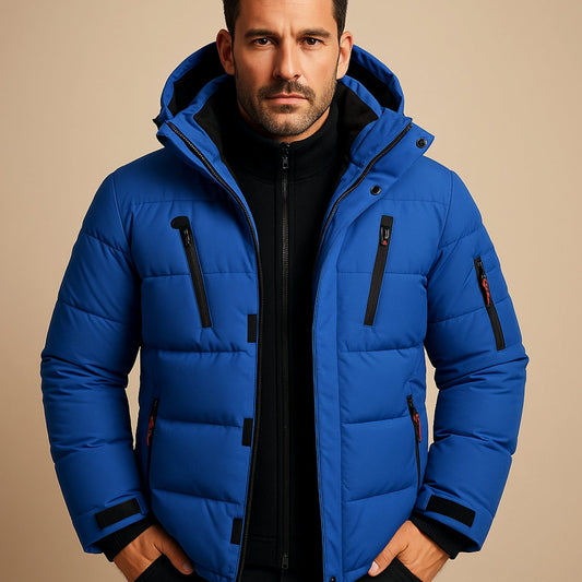 Zwaar Geïsoleerde Puffer Winterjas met Capuchon voor Heren